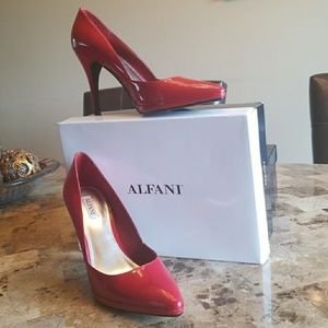 ALFANI Red Florianrdp heels